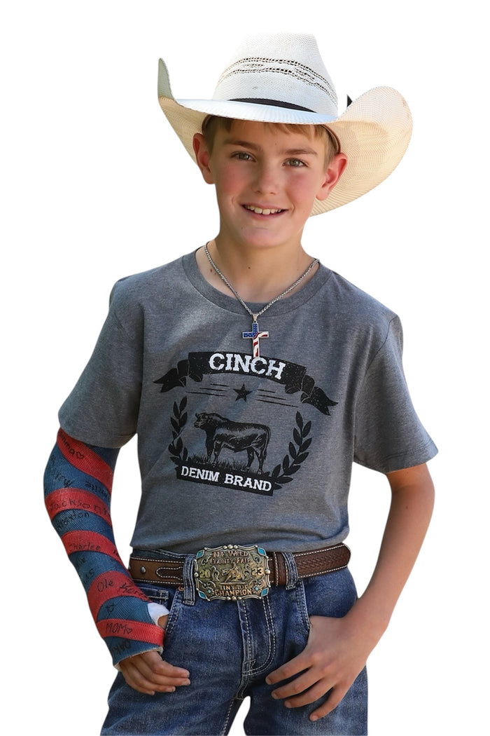 Boy's Cinch Denim Brand Tee