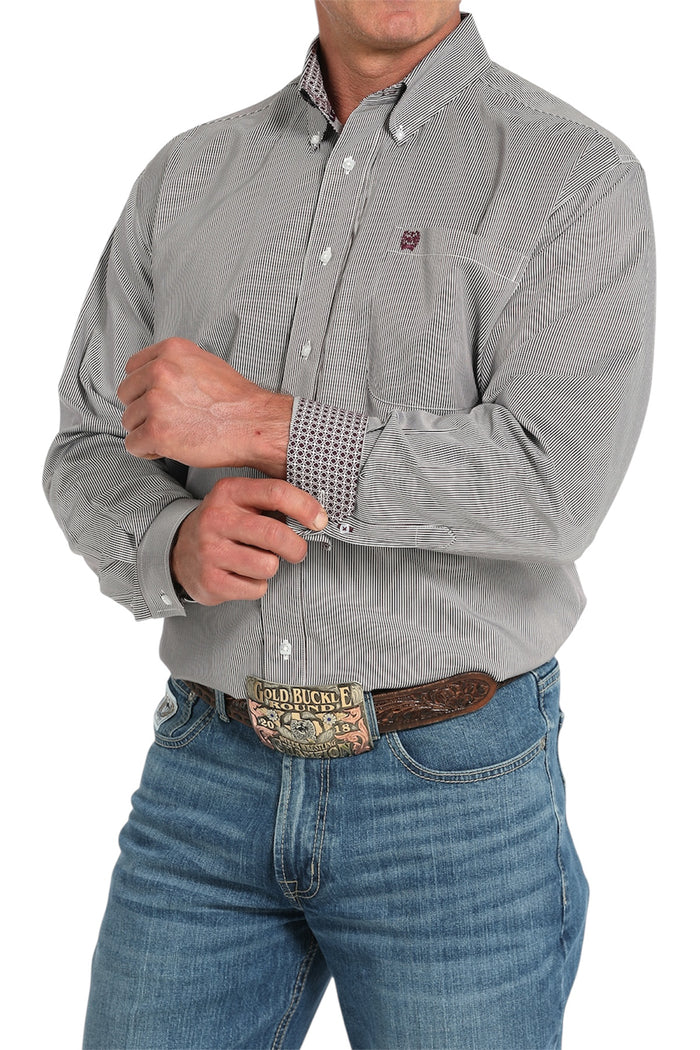 Men's Cinch Multi Color Stripe Shirt