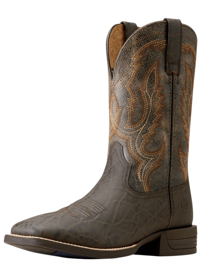 Men's Ariat Steadfast Chocolate Elephant Print Boot