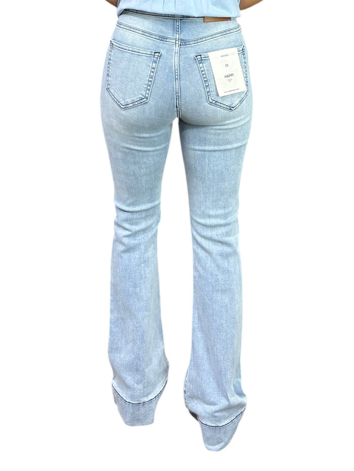 Ladies Hidden Ultra High Rise Flare Jean