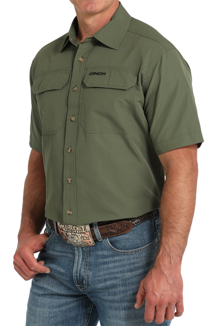 Men's Cinch Olive Arenaflex Shirt