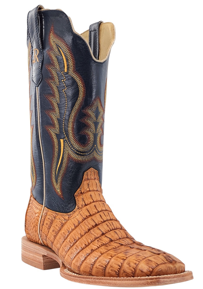 Men's R. Watson Saddle Hornback Caiman Tail Boot