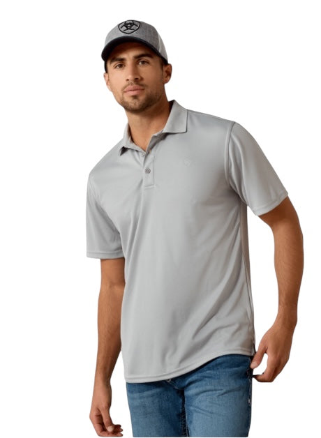 Men's Ariat Tea Silver Polo