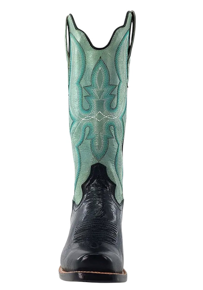Ladies RW Ranch Jet Black Narrow Western Boot