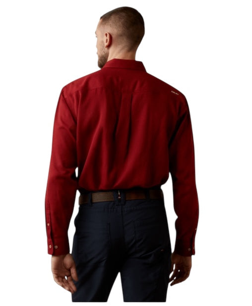 Men's Ariat Red Heather FR Air Inherent Work Shirt