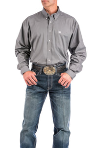 Men's Cinch Solid Gray Button Down