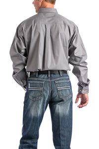 Men's Cinch Solid Gray Button Down