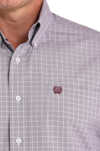 Men's Cinch Lilac Plaid Shirt