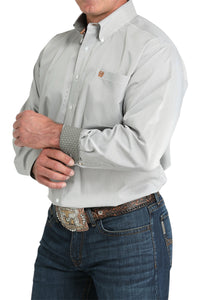 Men's Cinch Olive Stripe Shirt