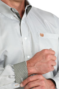 Men's Cinch Olive Stripe Shirt