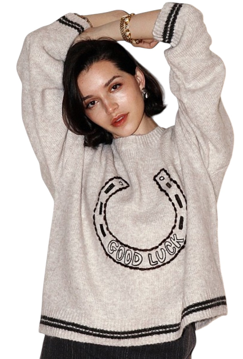 Ladies "Good Luck" Sweater