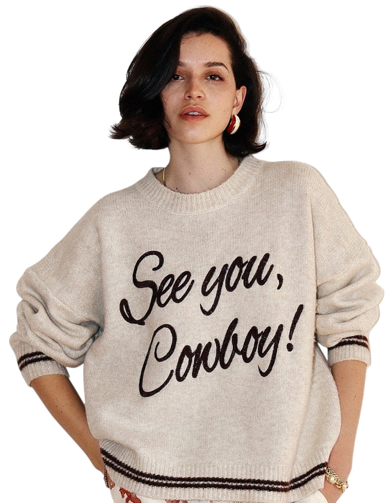 Ladies "See you, Cowboy" Sweater