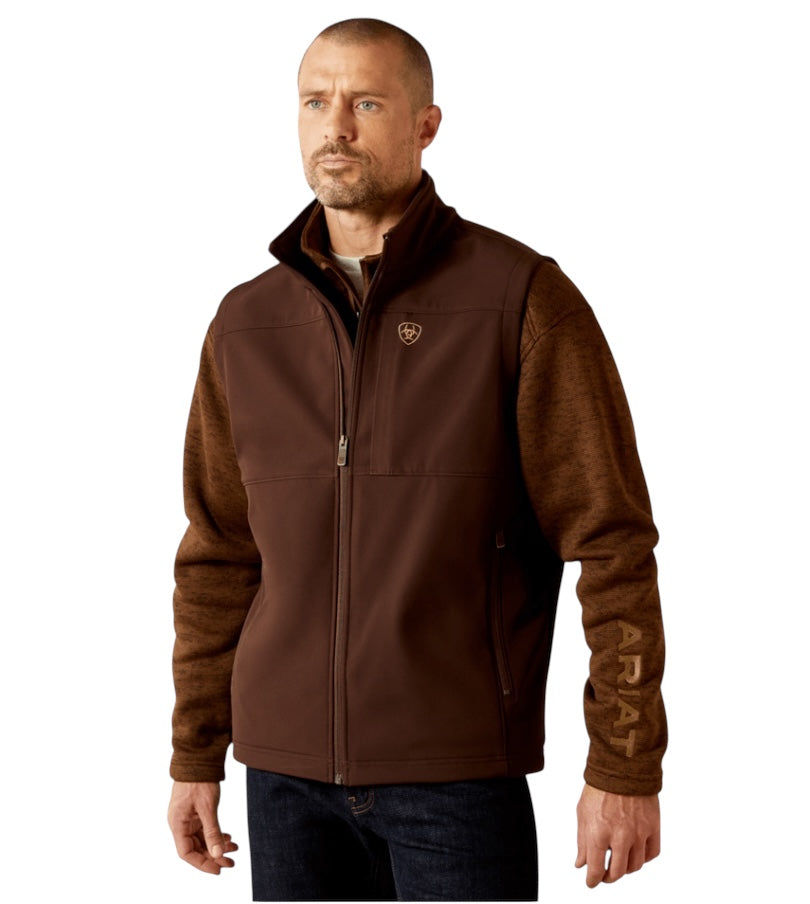 Men's Ariat Vernon Softshell Coffee Bean Vest