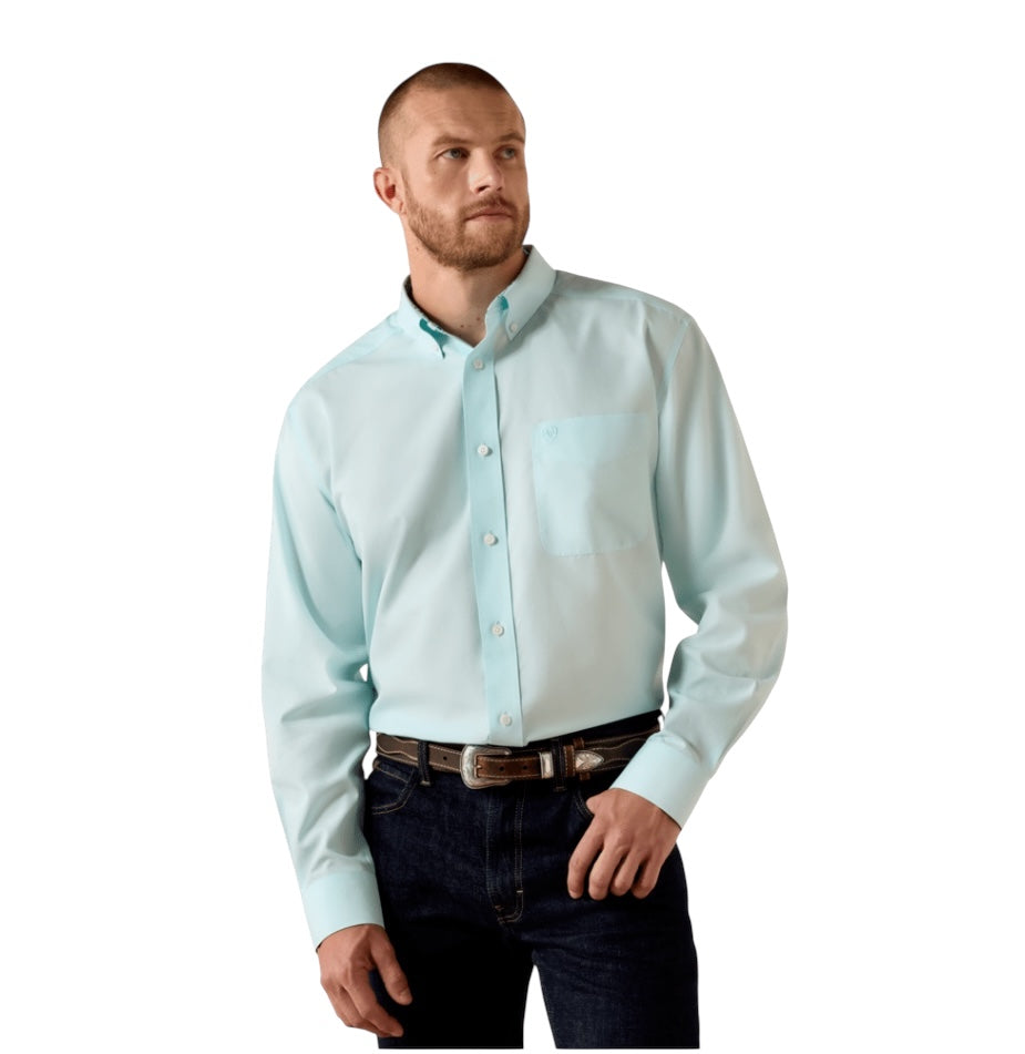 Men’s Ariat Solid Angel Blue Shirt