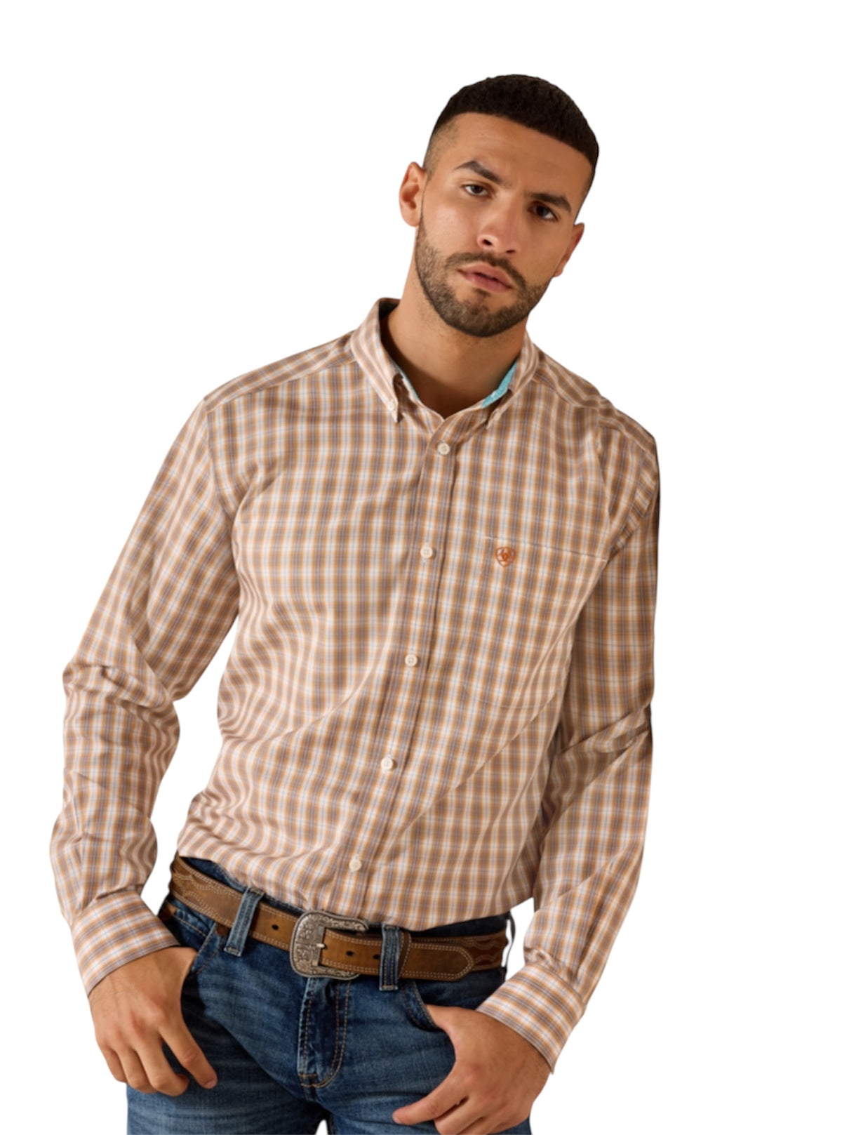 Men’s Ariat Ayden Golden Oak Shirt