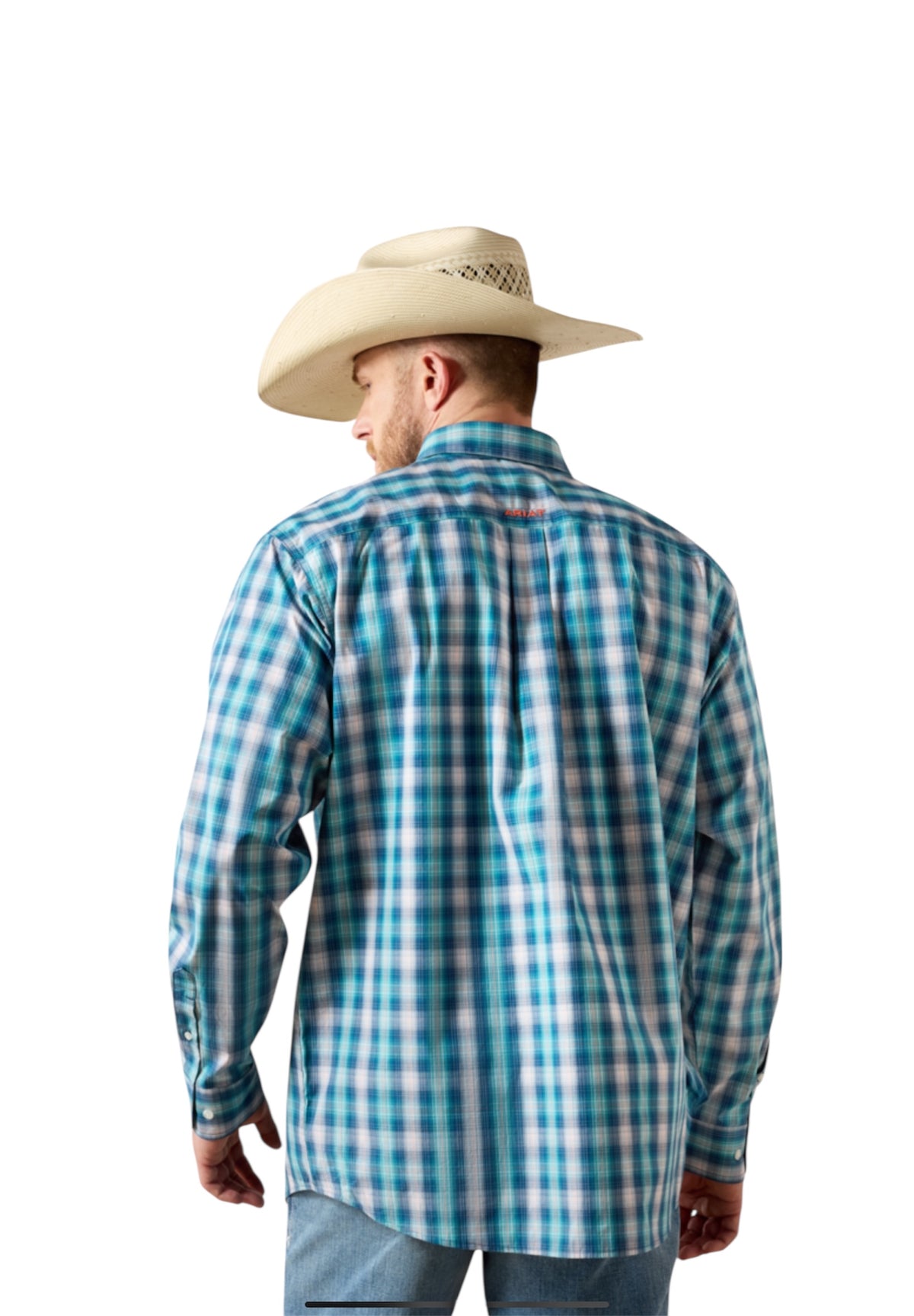 Men’s Ariat Pro James White Plaid Shirt
