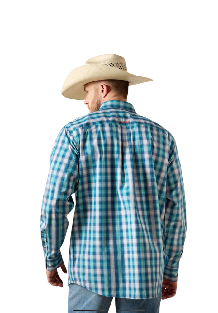 Men’s Ariat Pro James White Plaid Shirt