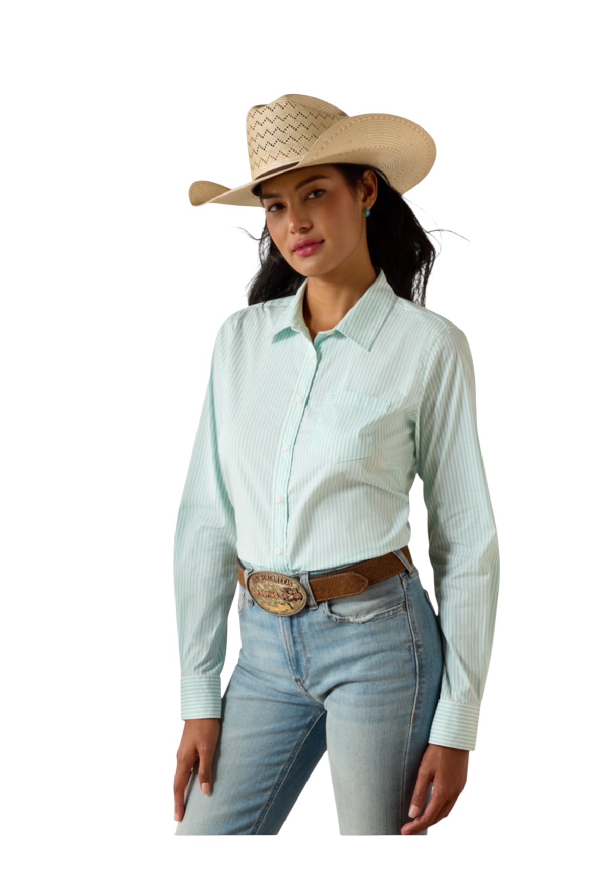 Ladies Ariat Kirdy Holiday Stripe Shirt