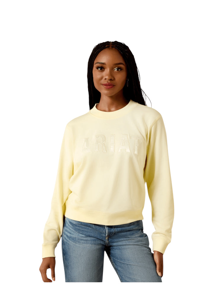Ladies Ariat Essential Pear Sorbet Crewneck