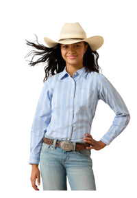 Girl’s Ariat Kirby Ashleigh Blue Shirt