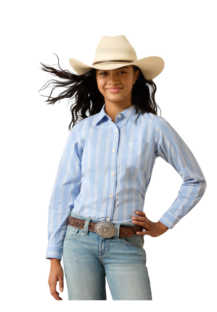 Girl’s Ariat Kirby Ashleigh Blue Shirt