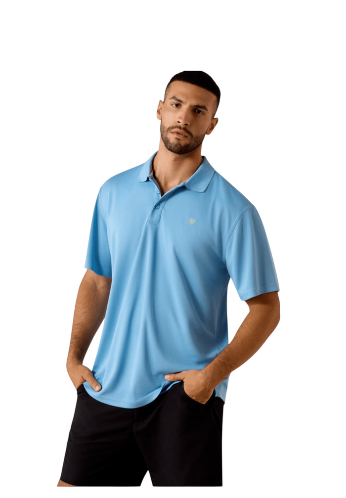 Men’s Ariat Blue Polo
