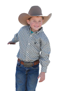 Boy’s Cinch Blue Print Shirt