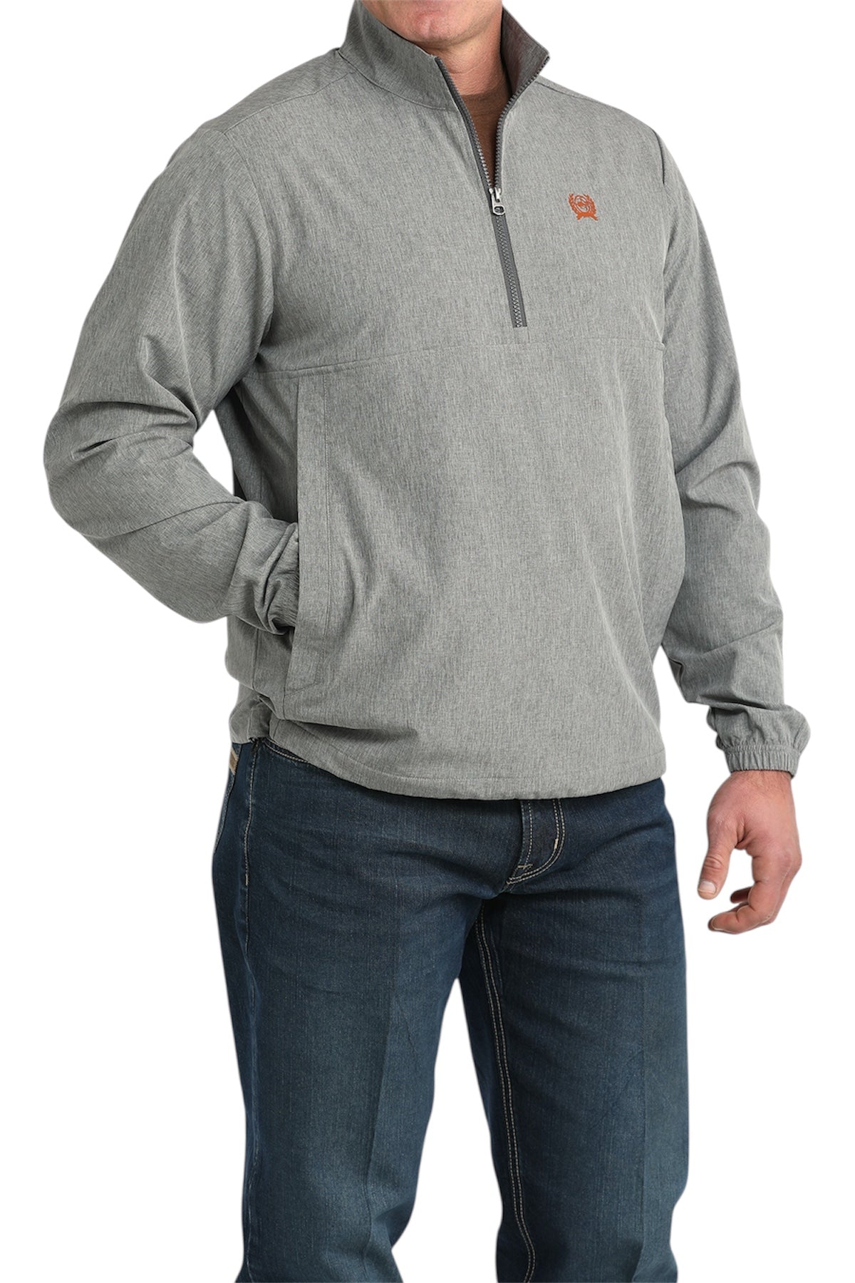 Men’s Cinch Heather Gray Windbreaker Jacket