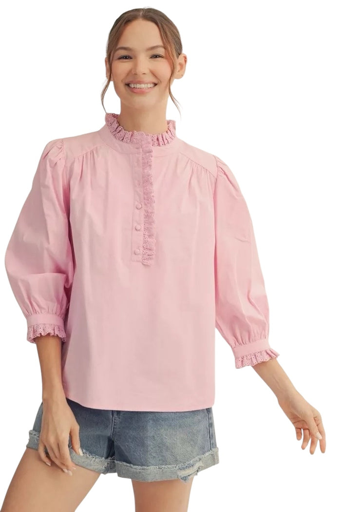 Ladies Pink Blouse