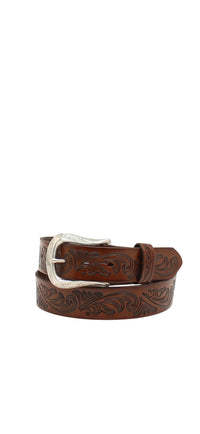 Ladies Ariat Leather Tooled Belt
