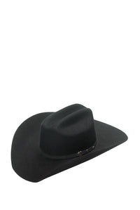 Twister 2X Wool Santa Fe Black Felt Hat