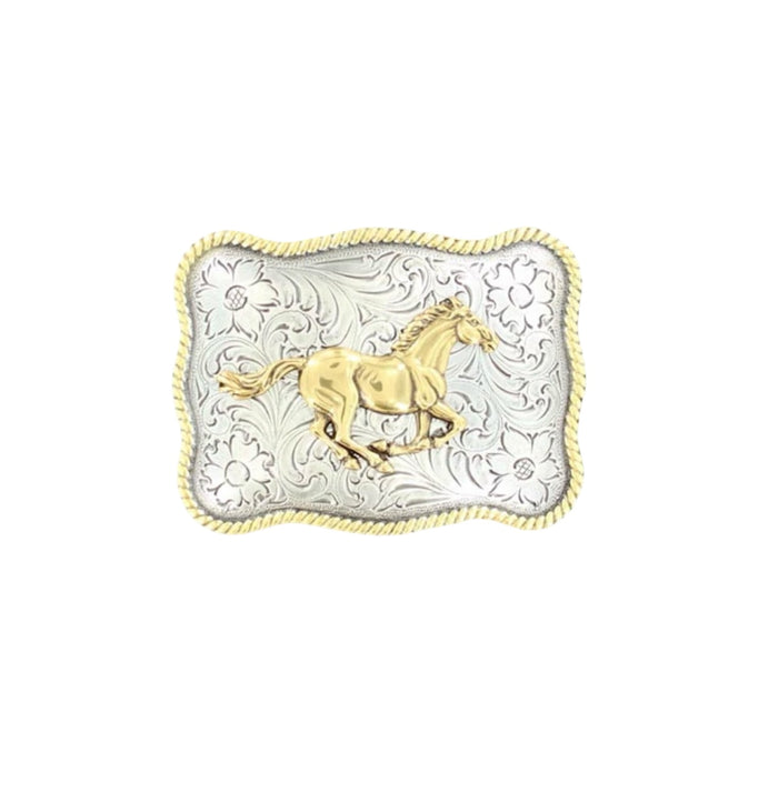 Nocona Running Horse Belt Buckle