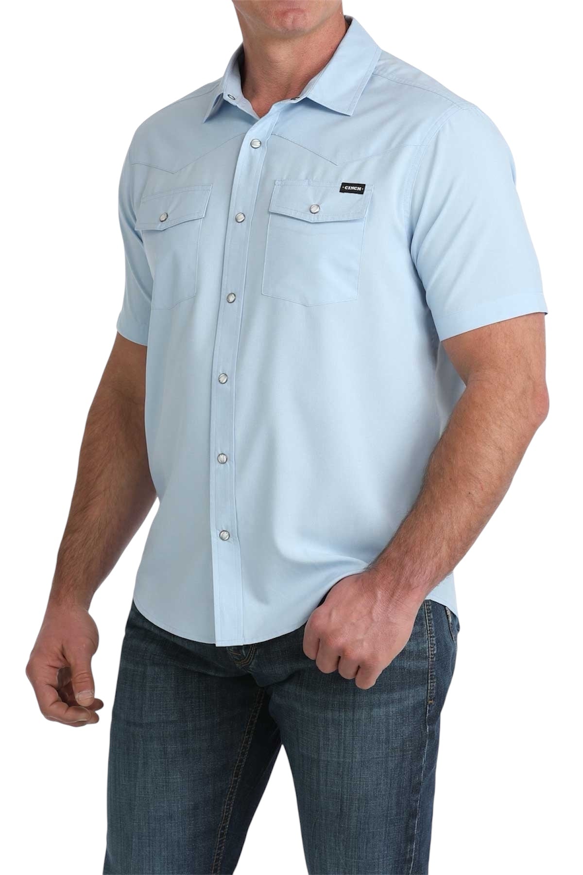 Men's Camp Light Blue Short Sleeve Shirt