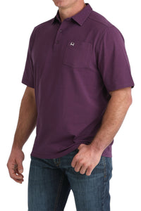 Men's Cinch Arenaflex Purple Polo