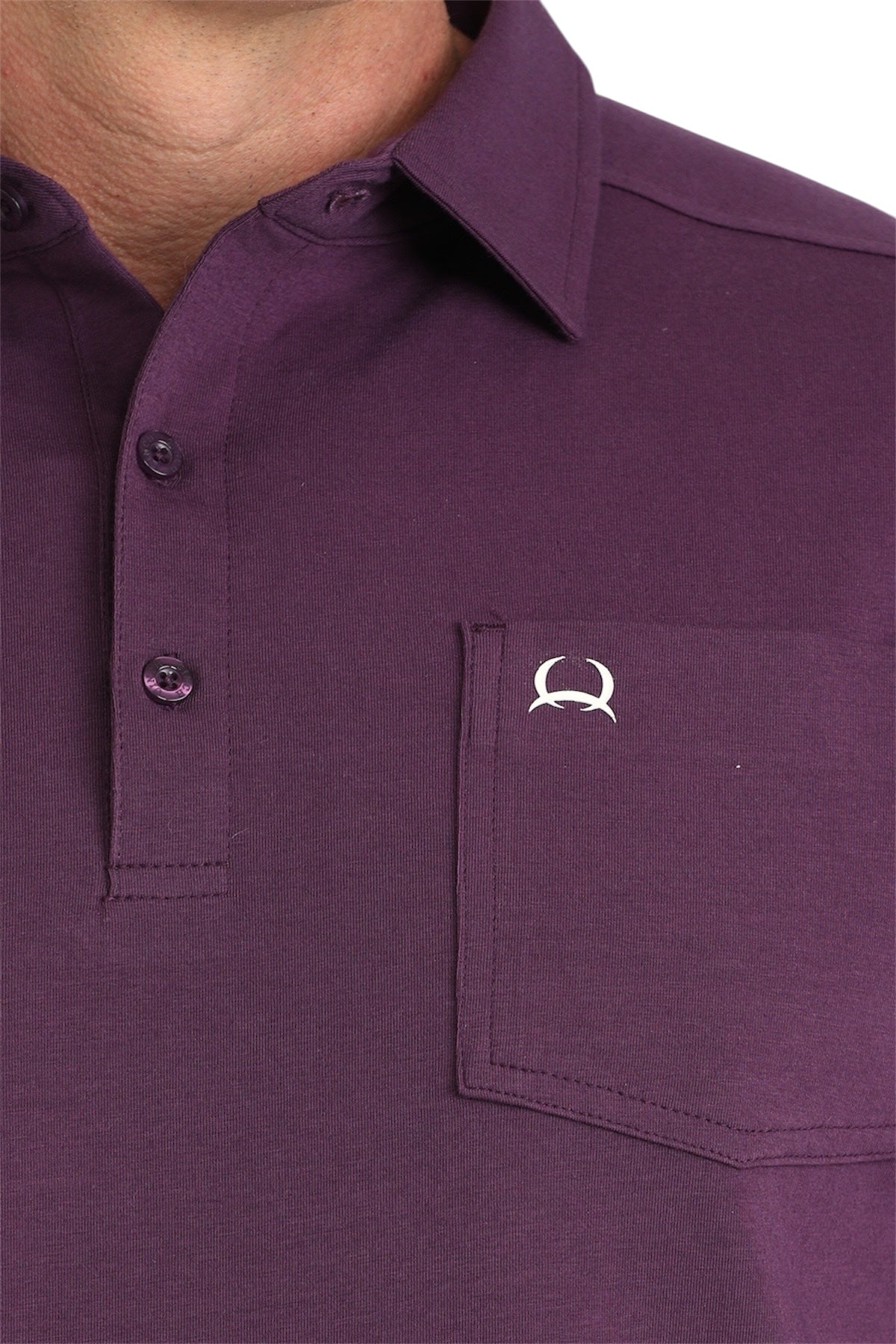 Men's Cinch Arenaflex Purple Polo