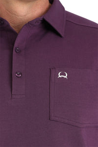 Men's Cinch Arenaflex Purple Polo