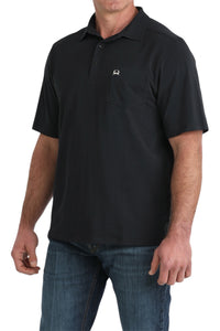 Men's Cinch Black Arenaflex Polo