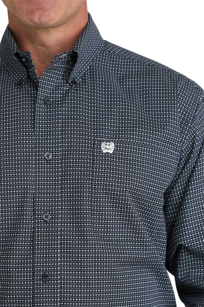 Men's Cinch Navy Print Western Shirt