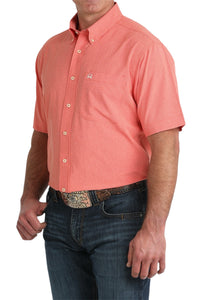 Men's Cinch Orange Plaid Arenaflex Shirt
