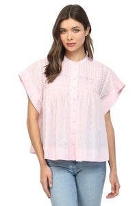Ladies Blush Detailed Top