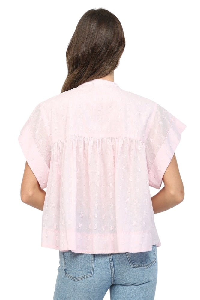 Ladies Blush Detailed Top