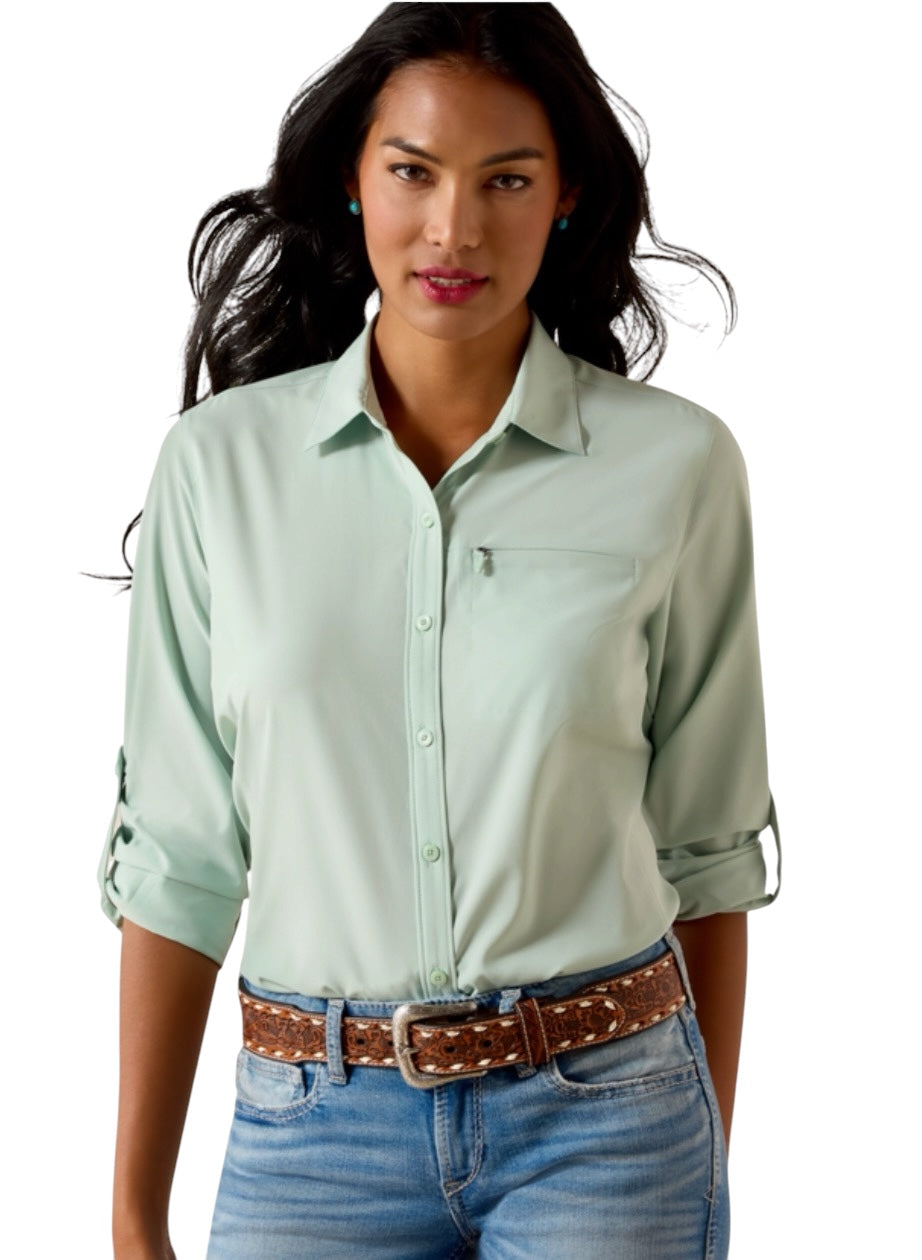 Ladies Ariat Silt Green VentTEK Western Shirt