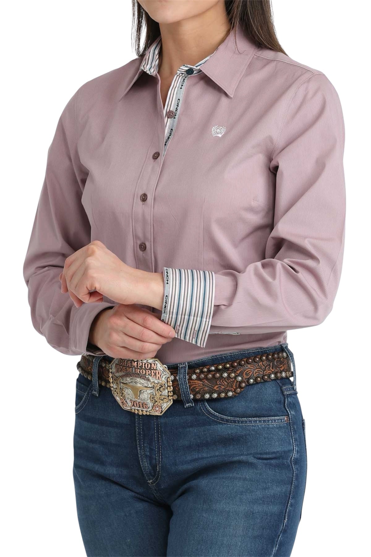 Ladies Cinch Mauve Western Shirt