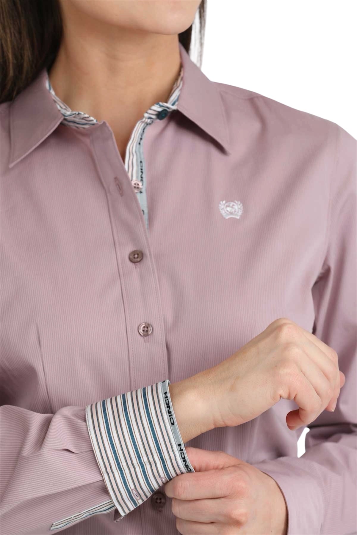 Ladies Cinch Mauve Western Shirt