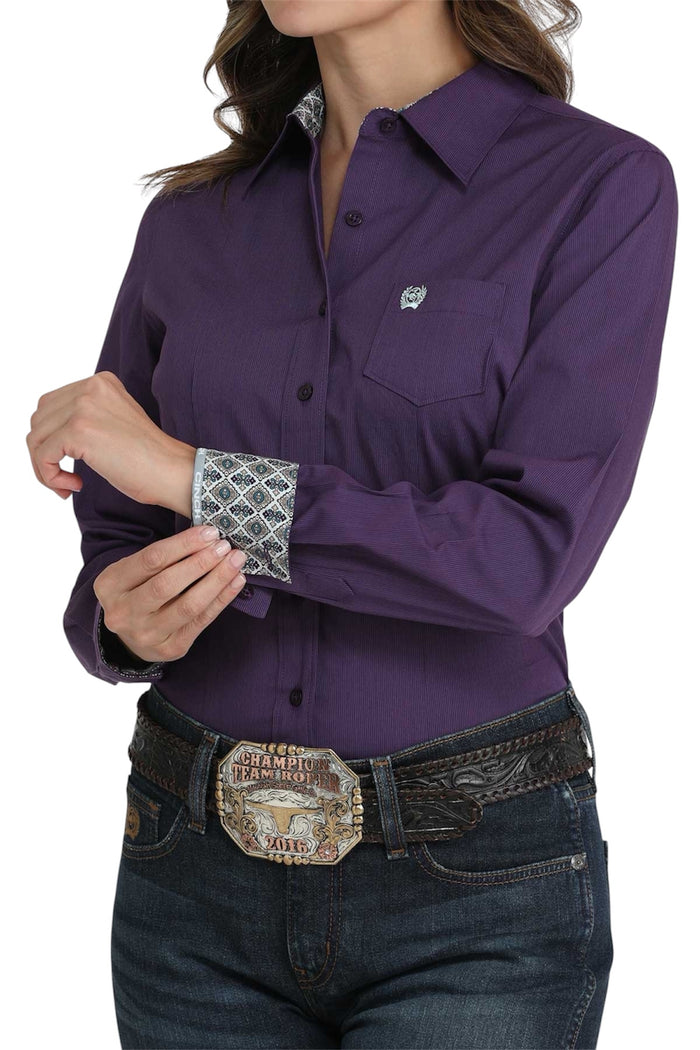 Ladies Cinch Plum Western Shirt