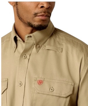 Men's Ariat FR Solid Long Sleeve Work Shirt