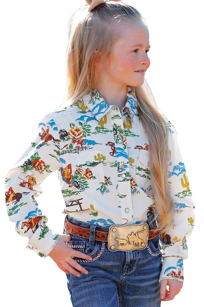 Girl's Cinch Western Pattern Shirt