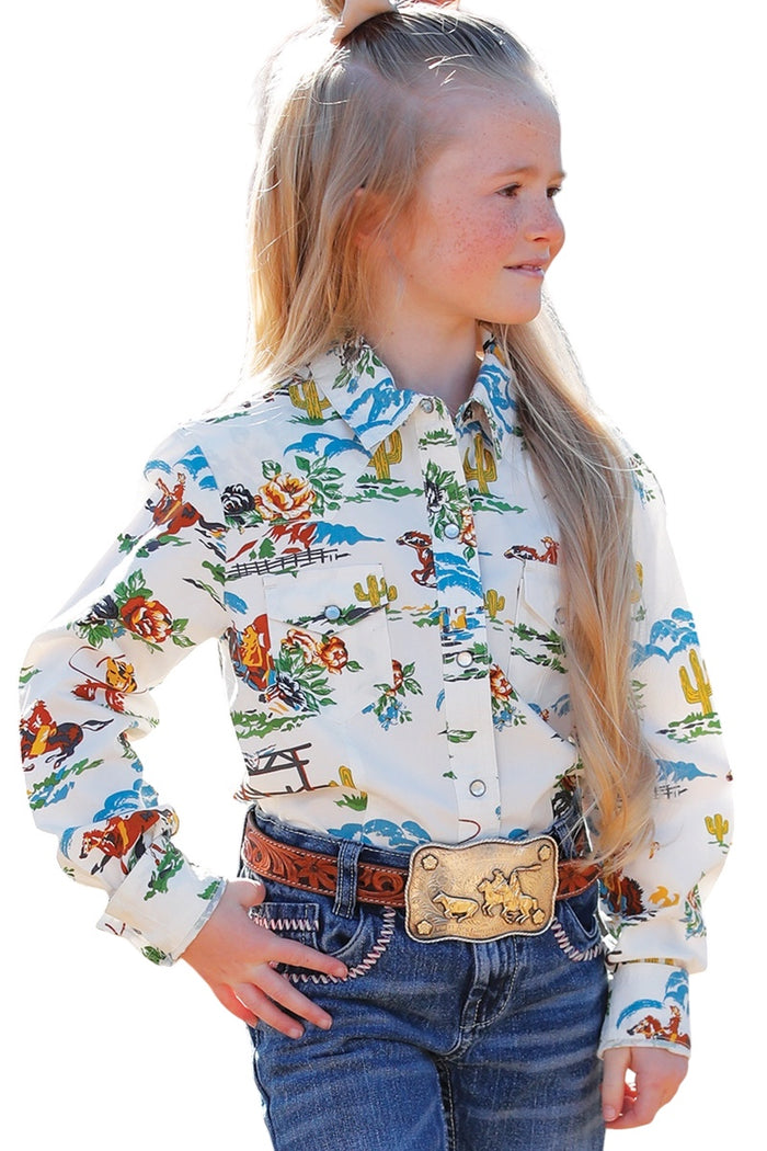Girl's Cinch Western Pattern Shirt