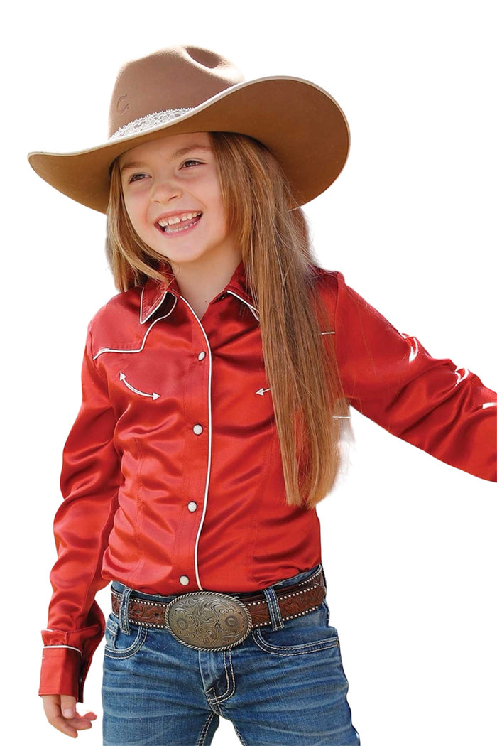 Girl's Cruel Girl Satin Western Shirt