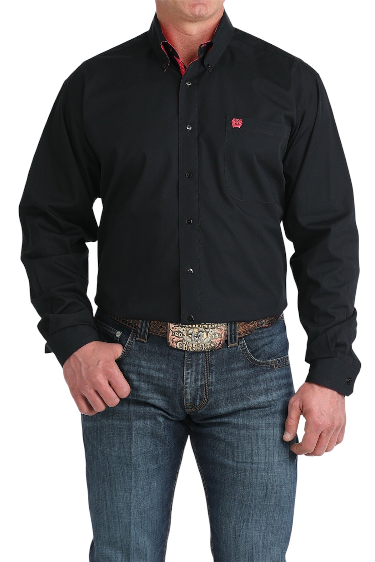 Men's Cinch Solid Black Western Shirt